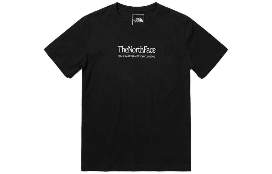 THE NORTH FACE T Shirts Women's Black Crew Neck Moderate Straight Fit