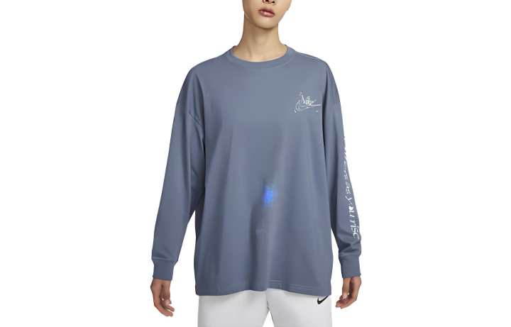 Nike Nike Drop Shoulder Sleeve T Shirt Women's Fen Blue
