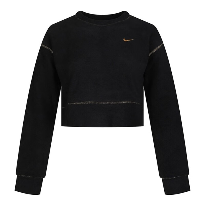 Nike Nike Sweatshirts Women's Black Crew Neck Moderate Regular