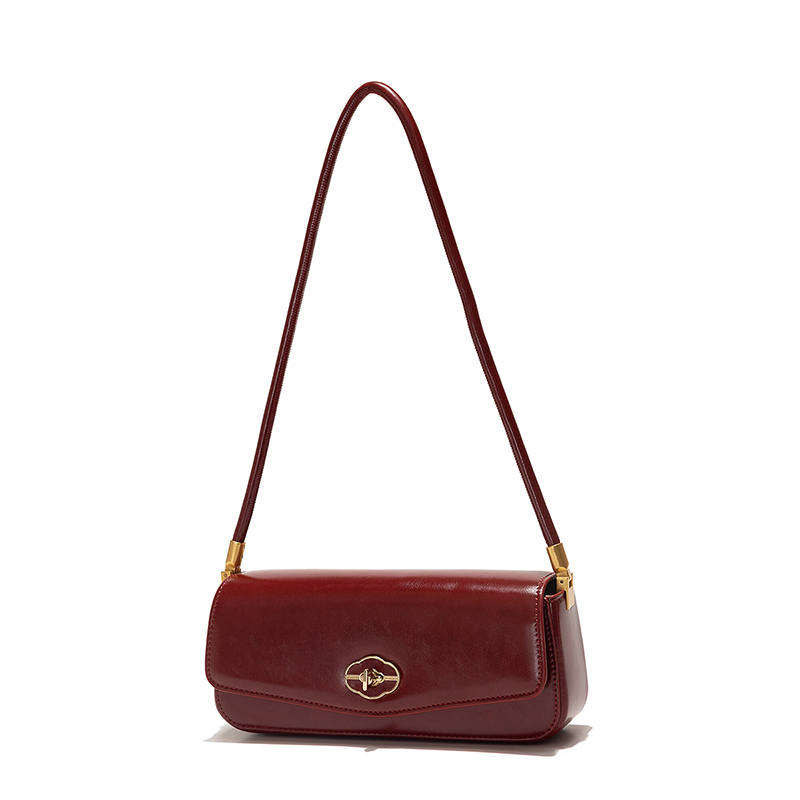 WEINIAO Synthetic Leather Shoulder Bag Women's White/Shacha/Red/Black