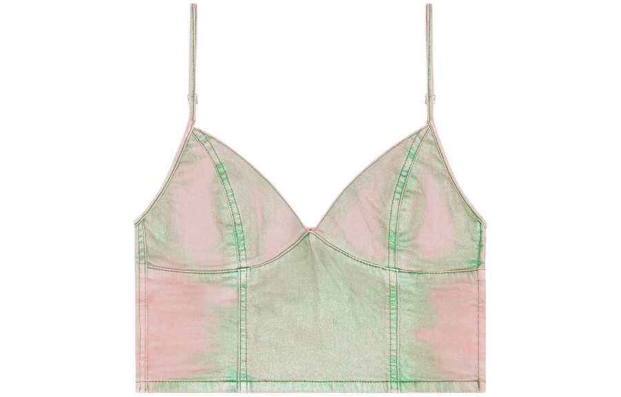 DIESEL Fulvy Tank Top 'Green/Pink'