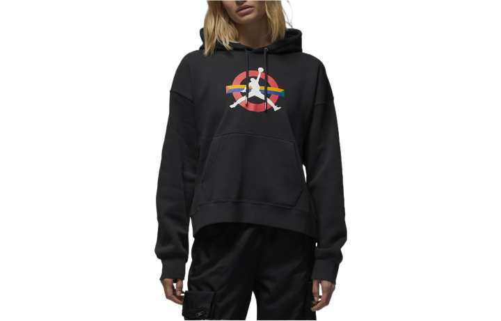 Jordan Jordan Sweatshirts Women's Black Hooded Moderate Regular