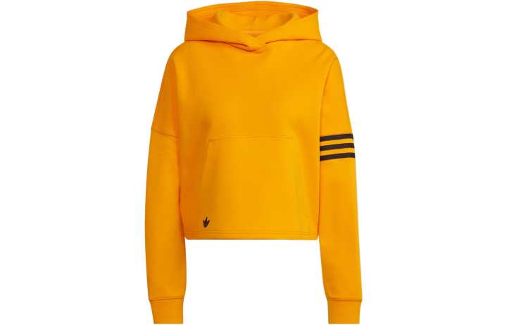 Adidas Adidas Sweatshirts Women's Yellow Hooded Moderate Regular