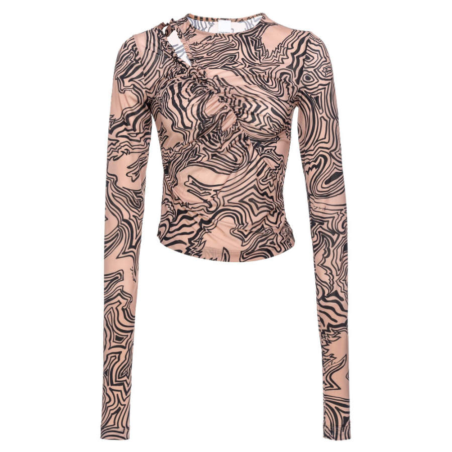 PINKO T Shirts Women's Nude Crew Neck Moderate Other