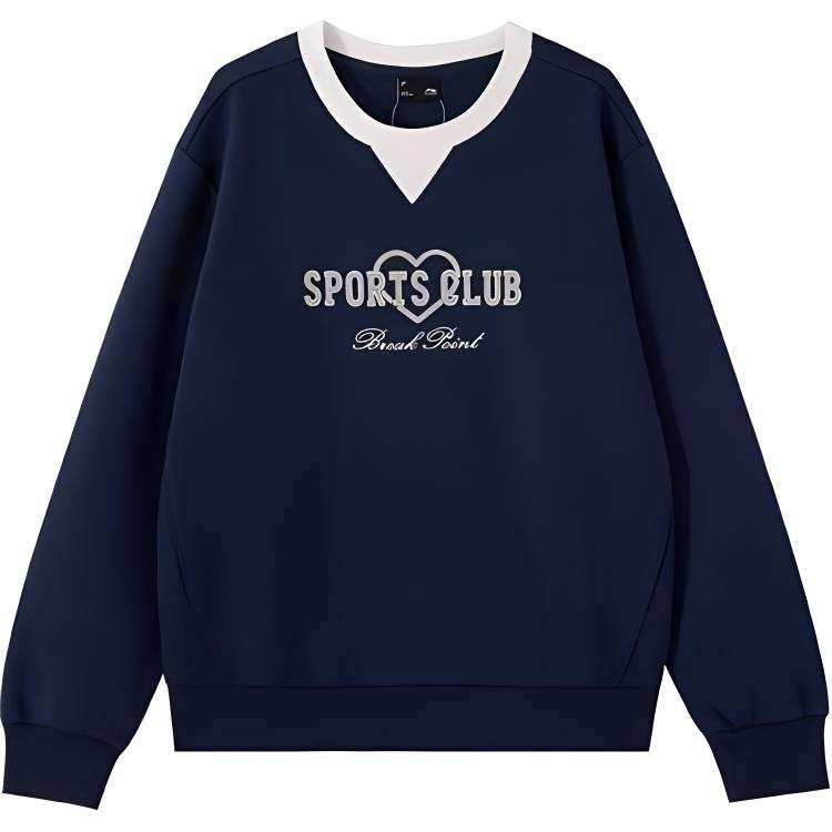 Li-Ning Li Ning Sports Trendy Collection Sweatshirt Women's Dark Iris Blue