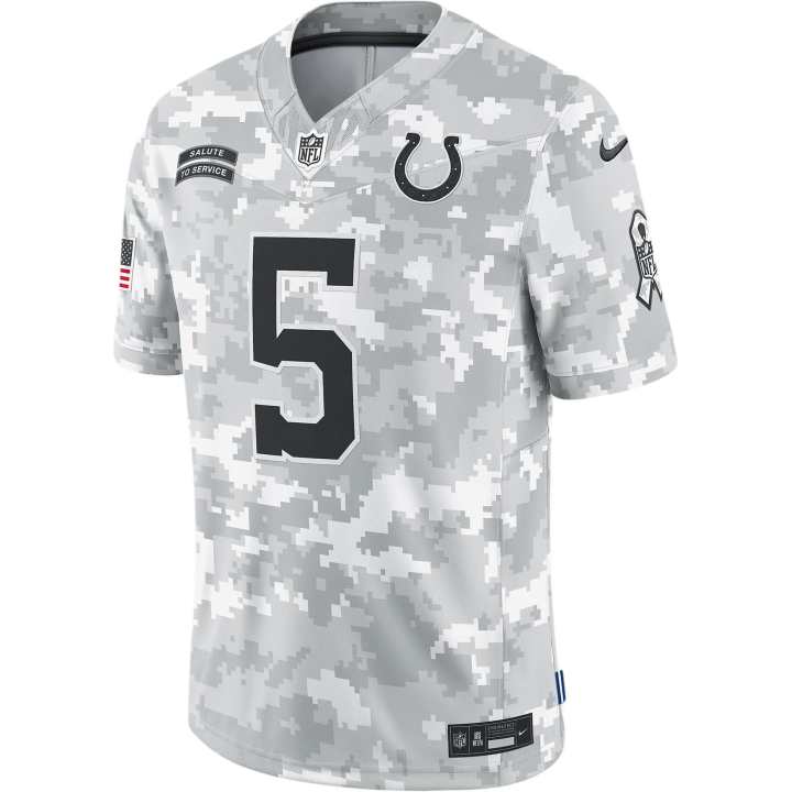 Nike Nike Anthony Richardson Indianapolis Colts Salute To Service Men's Nike Dri FIT Nfl Limited Jersey