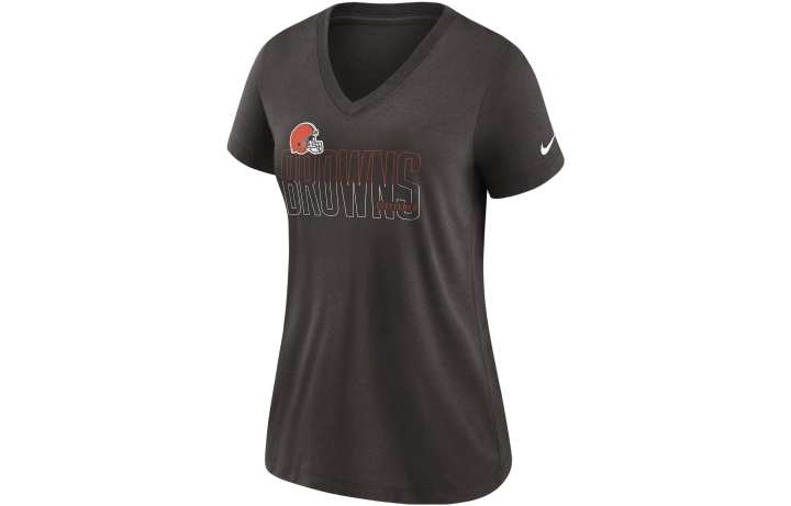 Nike Nike Lockup Split NFL Cleveland Browns Women's Mid V-Neck T-Shirt