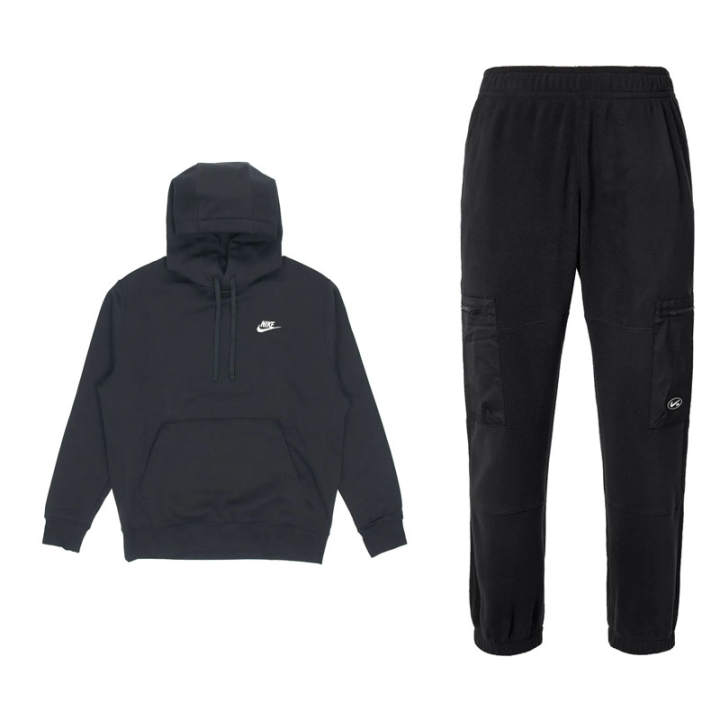 Nike Nike Sportswear Club Fleece Sweatshirt Set Men's Black