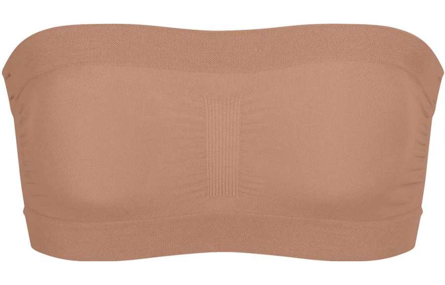 Skims Strapless Tops Women's Ochre Moderate Straight Fit