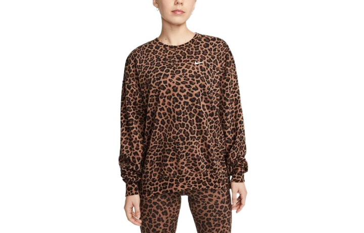 Nike Nike Sweatshirts Women's Brown Crew Neck Moderate Regular