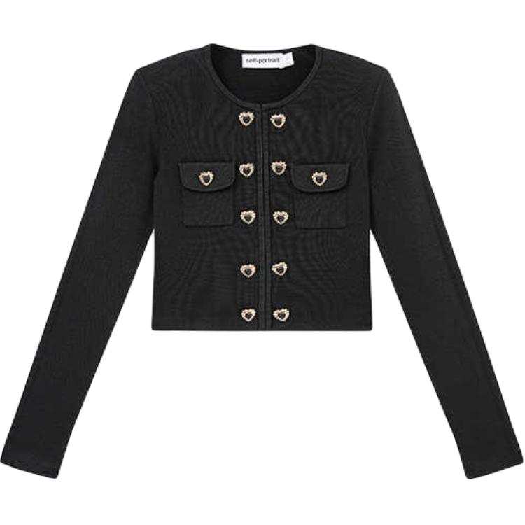 Self-portrait Self portrait Jackets & Coats Women's Classic Black