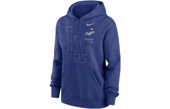 Nike Nike Los Angeles Dodgers 2025 World Series Participant Authentic Collection Women's Nike Mlb Pullover Hoodie