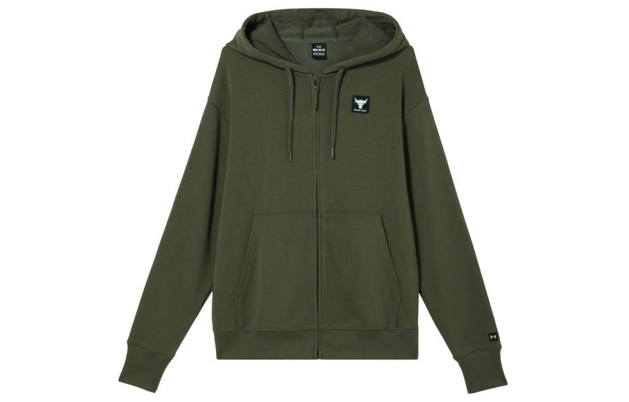 Under Armour Johnson Sweatshirts Women's Green Hooded Moderate Cardigan