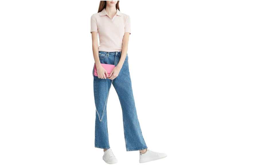 CALVIN KLEIN Polo Shirt Women's Pink