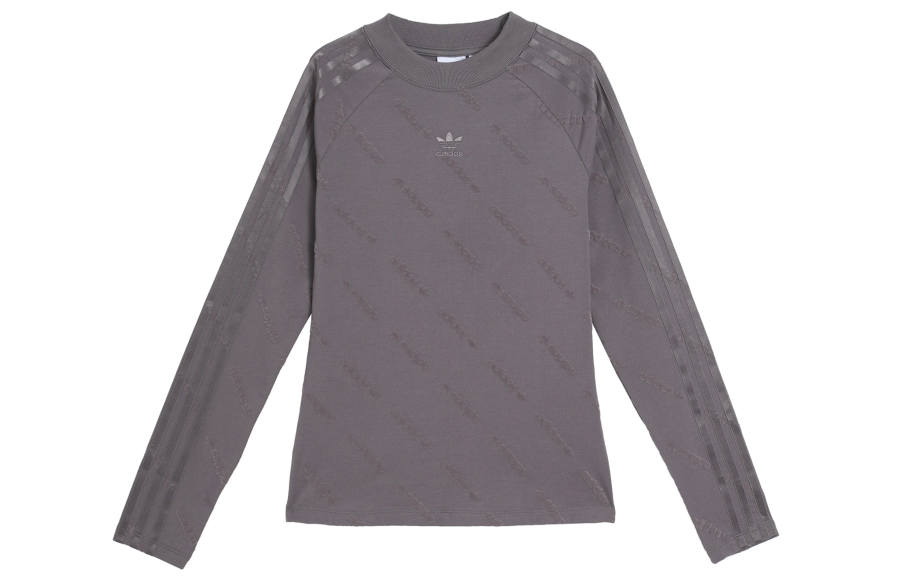 Adidas Originals LONG SLEEVE TOP T Shirt Women's Shadow Trace Gray