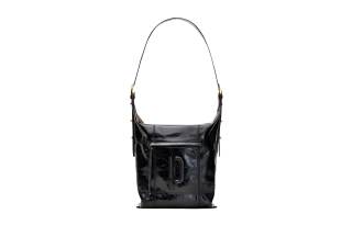 PECO Cow Leather Crossbody Bag, Shoulder Bag Unisex Black/Pink/Denim/White