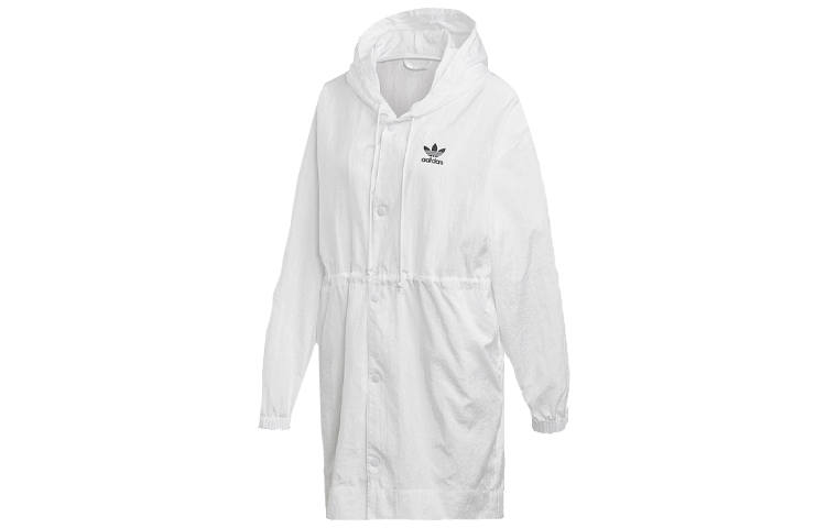 Adidas Originals Jackets Women's White Hooded Moderate Instructor