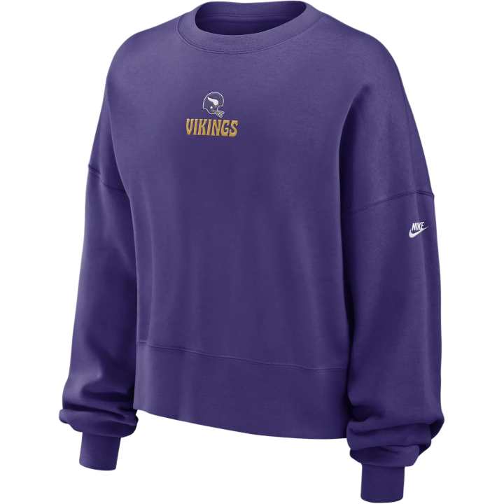 Nike Nike Minnesota Vikings Rewind Women's Nike Nfl Pullover Crew