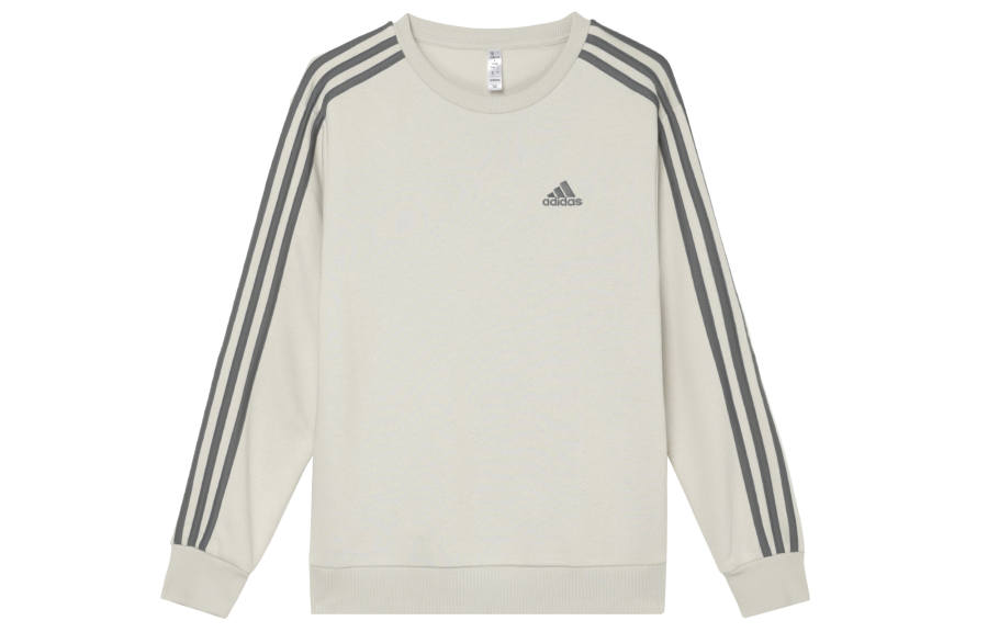 Adidas Adidas Thickened And Fleece Lined Casual Sports Crew Neck Sweatshirt Women's Bauxite Brown