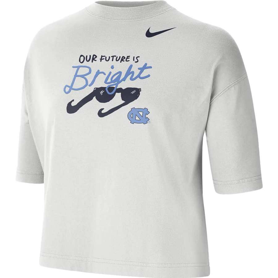 Nike Nike T Shirts Women's White Crew Neck Moderate Straight Fit