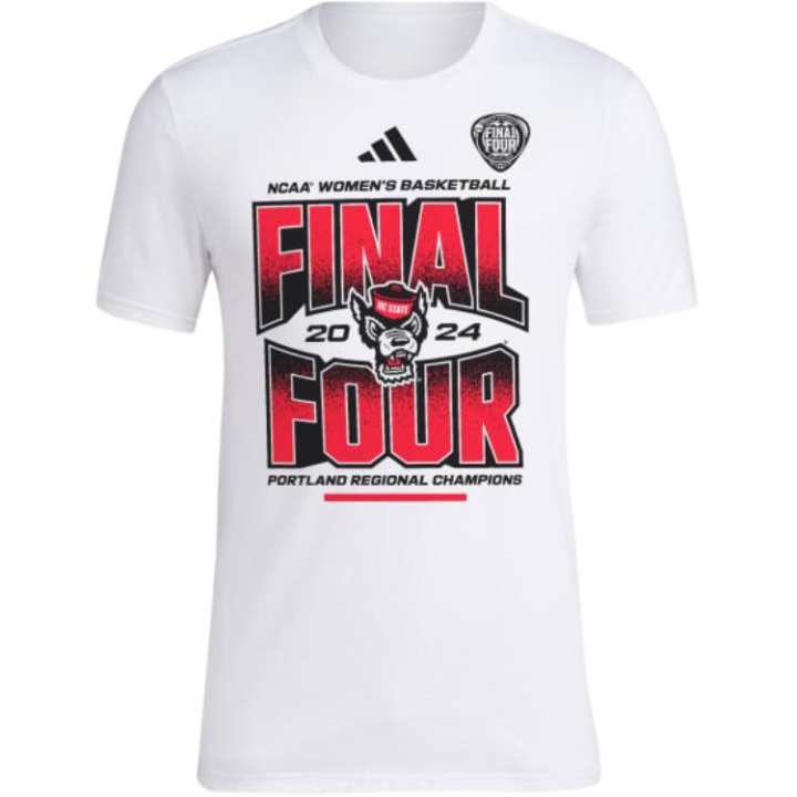 Adidas Adidas NC State Regular Sleeve T Shirt Women's White