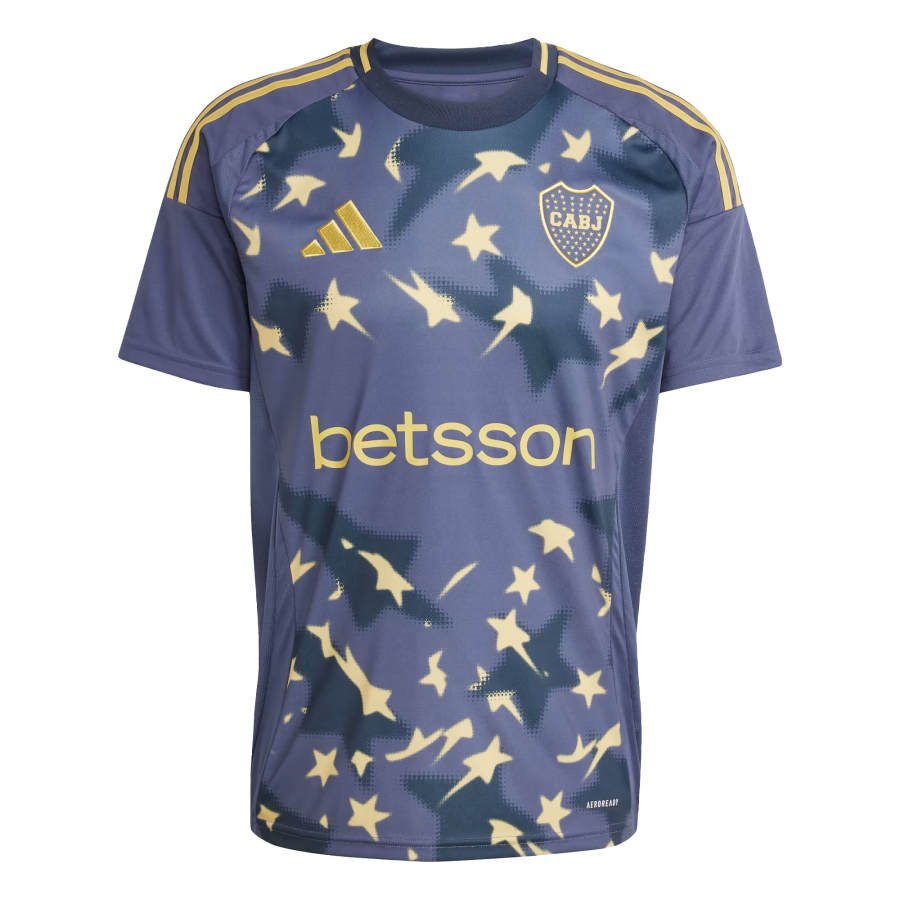 Adidas Adidas Boca Juniors Youth Soccer Jersey Fan Edition Men's Dark Shadow Marine Blue/Yellow Iron Ore