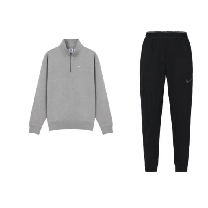 Nike Nike Sweatshirt Sets Men's Stand Collar Moderate