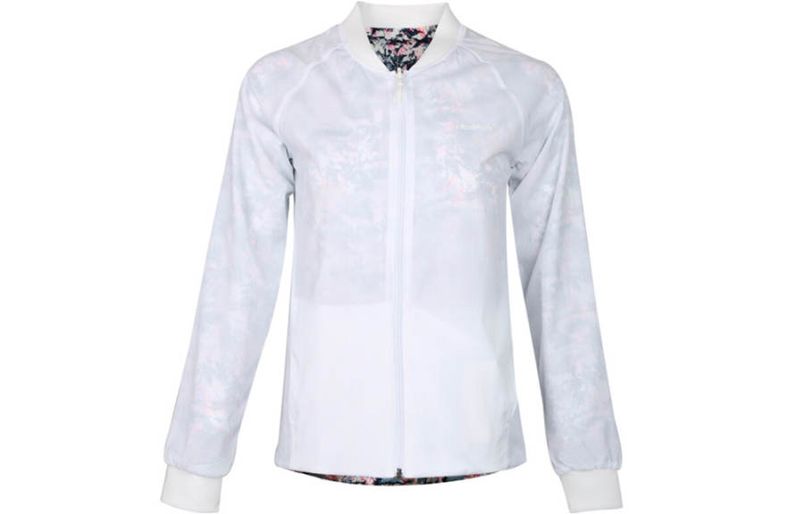 Adidas Neo Jackets Women's White Stand Collar Moderate Workwear