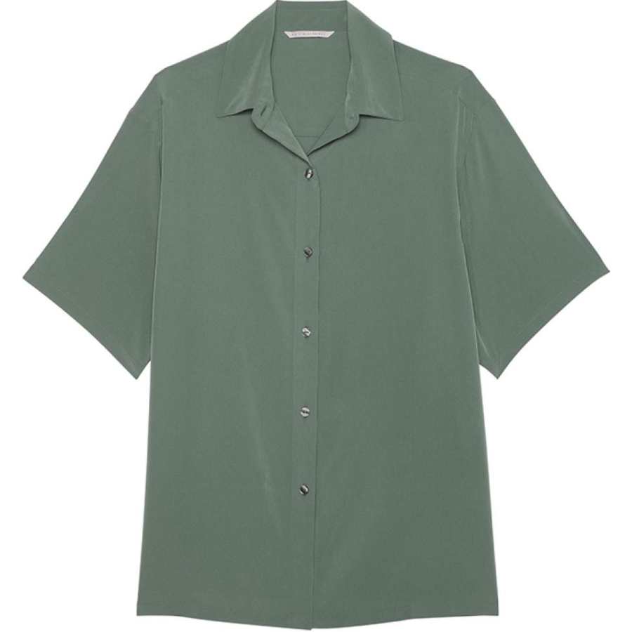 Victoria's Secret Shirt Women's Turquoise Wood Green