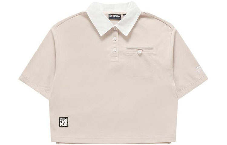 FILA FUSION Polo Shirt Women's Champagne Pink