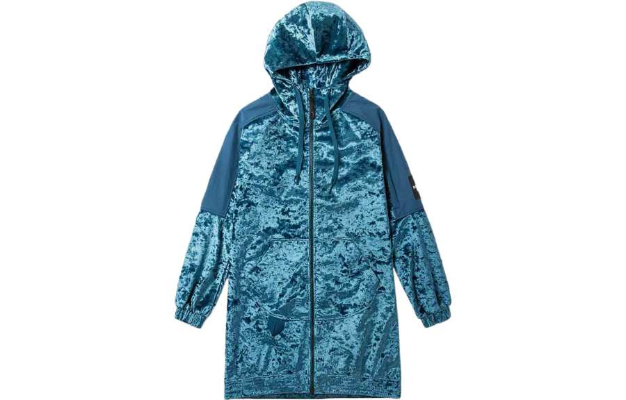 THE NORTH FACE Sweatshirts Women's Blue Hooded Moderate Cardigan