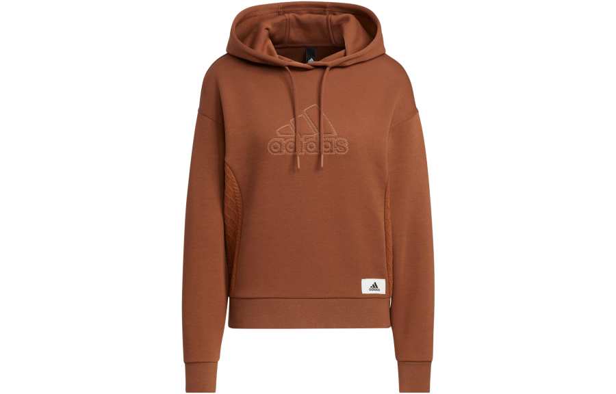 Adidas Adidas Lounge Sweatshirts Women's Brown Hooded Moderate Regular