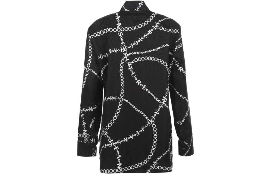 VERSACE JEANS COUTURE 【Previous Season】Necklace-print satin shirt