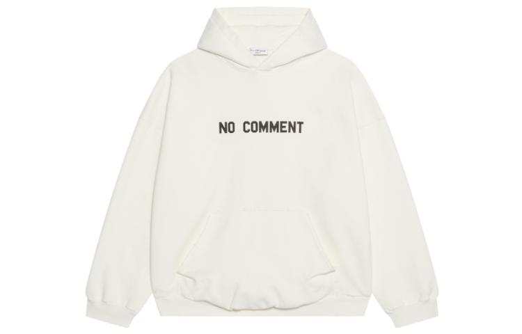 Balenciaga Slogan Printed Hoodie