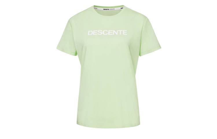 DESCENTE WOMENS TRAINING T Shirts Women's Crew Neck Moderate Straight Fit