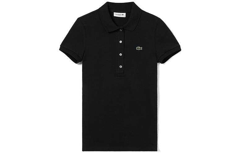 LACOSTE FW23 Polo Shirt Women's Black