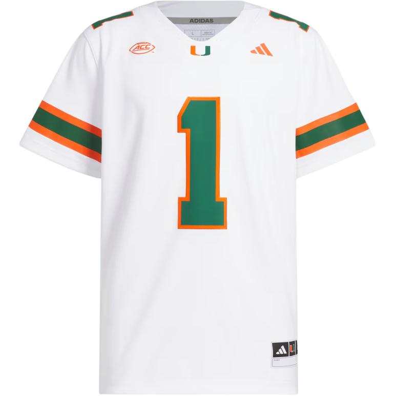 Adidas Adidas Free Shipping With AdiClub Miami Football Jersey