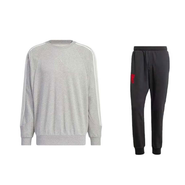 Adidas Adidas Sweatshirt Sets Men's Crew Neck Moderate