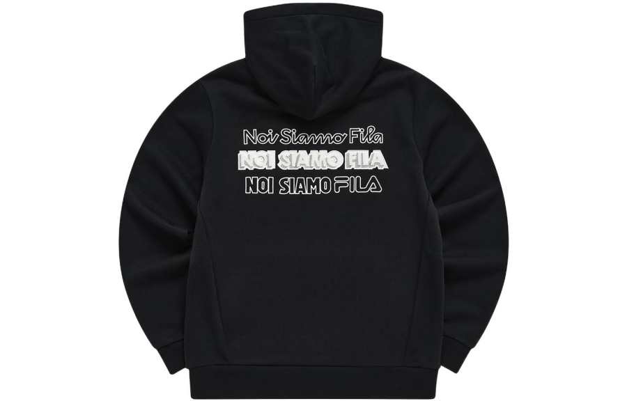 FILA FUSION CNY Fusion Sweatshirts Women's Pitch Black Hooded Moderate Regular