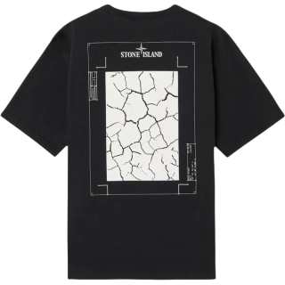 STONE ISLAND Logo Printed Crewneck T Shirt
