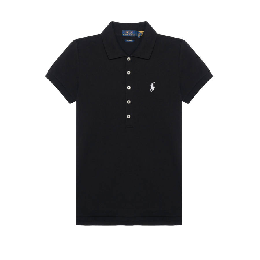 Polo Ralph Lauren FW22 Polo Shirt Slim Fit Women's Black