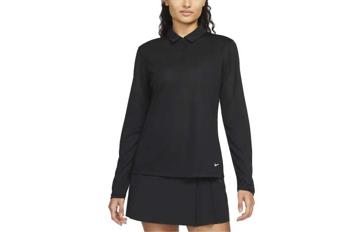 Nike Nike Polo Shirts Women's Black Polo Collar Moderate Straight Fit