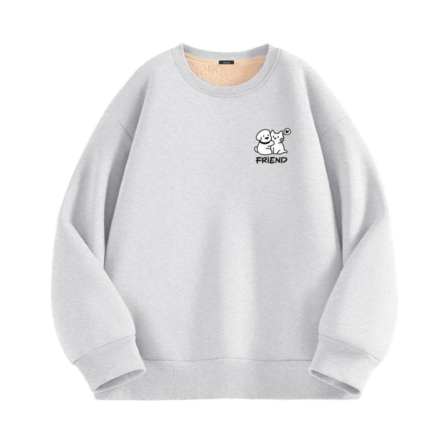 MINISO MINISO Sweatshirts Women's Crew Neck Thickened Regular