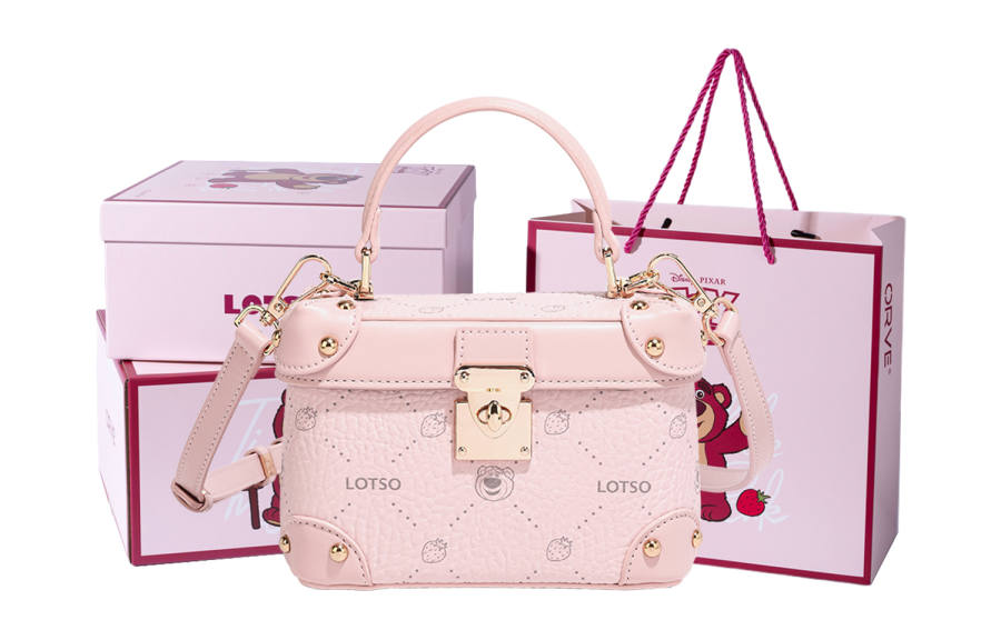 Disney Lotso PVC Box Bag, Shoulder Bag, Crossbody Bag, Handbag Packaging Regular Women's Multicolor