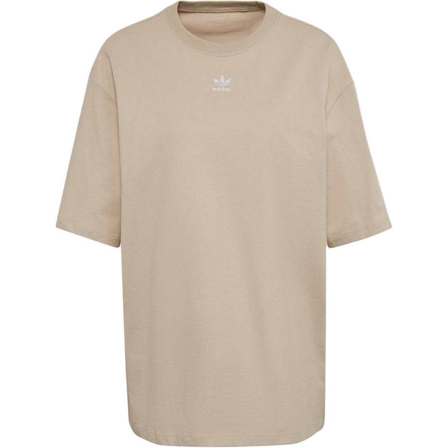 Adidas Adidas T Shirts Women's Coffee Crew Neck Moderate Straight Fit