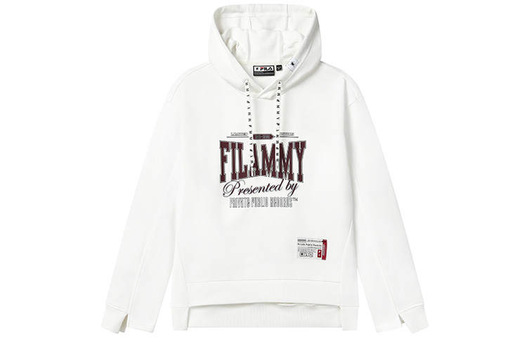FILA X MIHARA YASUHIRO Sweatshirts Women's Coconut Milk White Hooded Moderate Regular