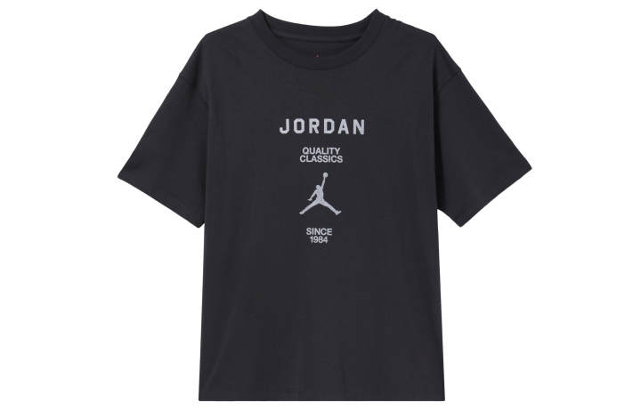 Jordan Jordan T Shirt Women's Gray Black/Sail White