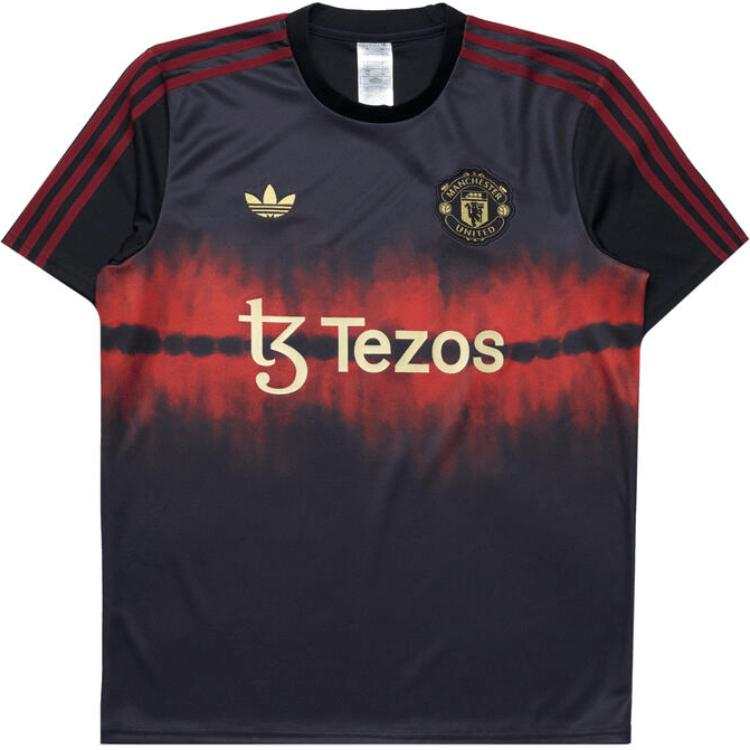 Adidas Originals MANCHESTER UNITED CNY Soccer Jersey Men's Black