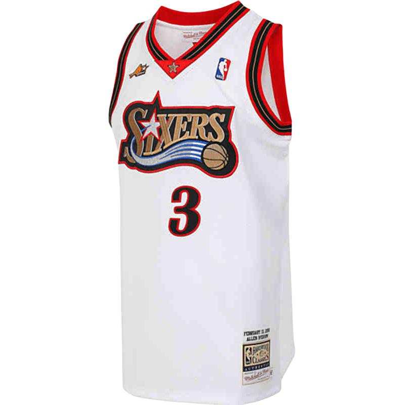 Mitchell Ness Mitchell Ness x NBA 76 Persons Team Basketball Jersey Men's White