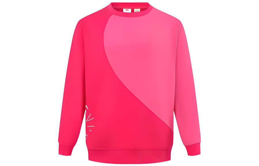 Levis Levis Sweatshirts Women's Pink Crew Neck Moderate Regular
